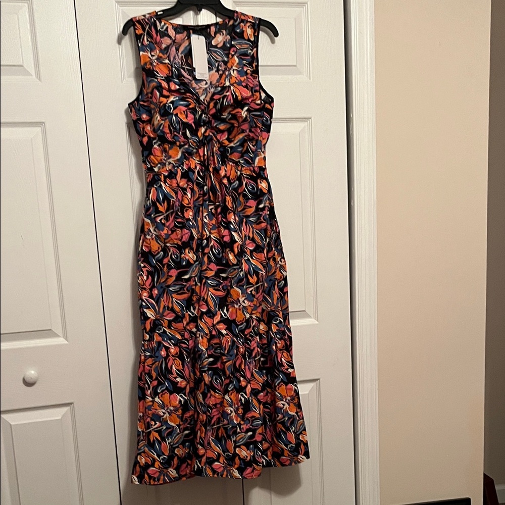 French Connection Vibrant Floral Midi Dress
